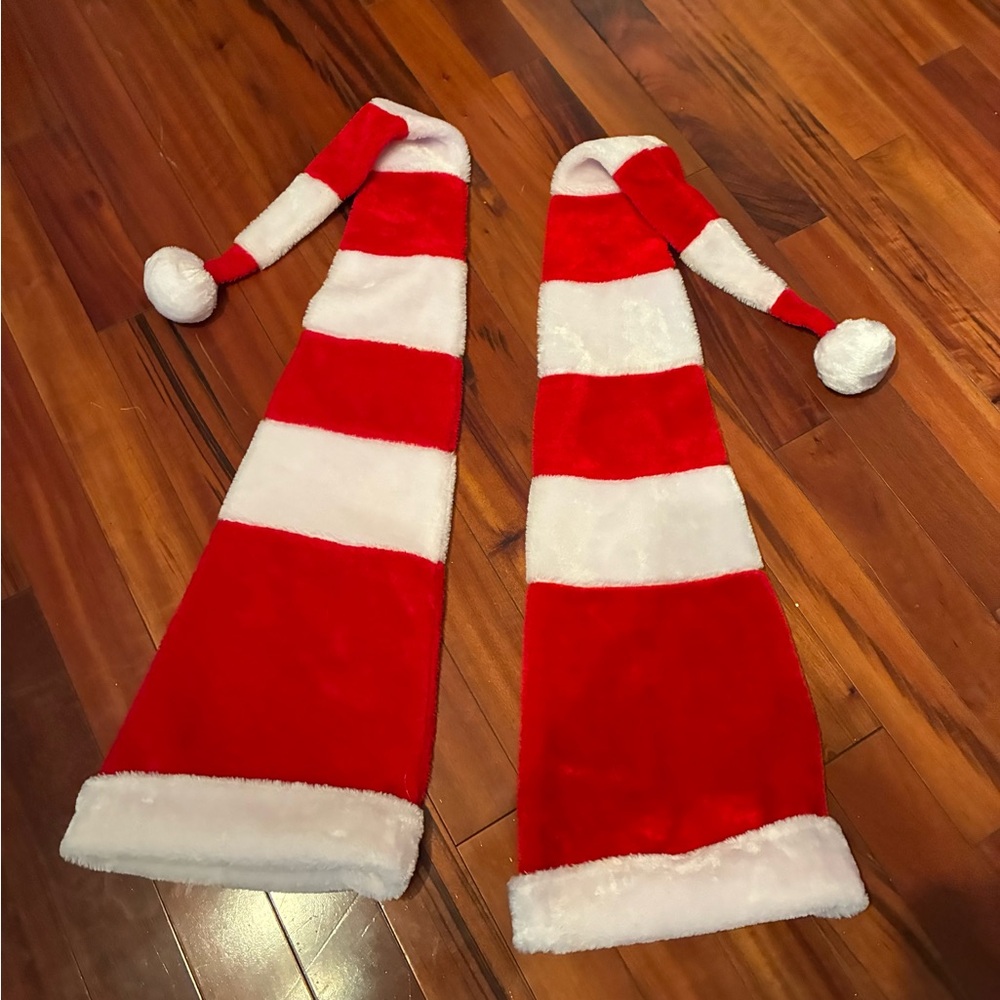 🎄 Extra-Long Santa / Elf Hats (Pair)
